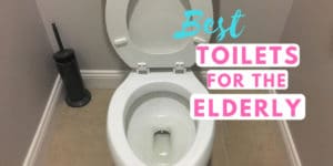 Best toilets for the elderly - raised toilet seat - handrails