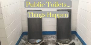 Things that happen at public toilets - how to respond