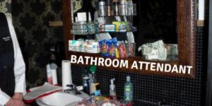 bathroom attendant etiquette items tips