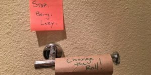 best way to make family change toilet paper roll