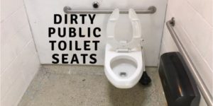 how to clean a dirty public toilet seat