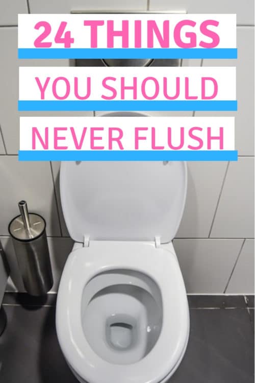 things you should never flush down the toilet