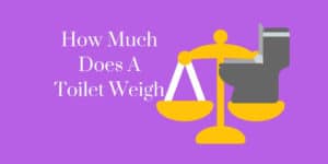 How much does a toilet weigh