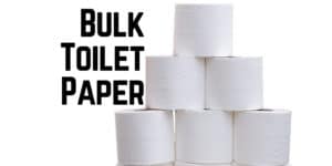 Toilet paper in bulk