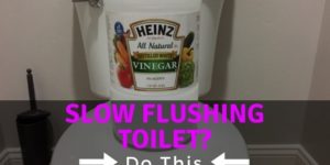 Slow flushing toilet - how to fix it