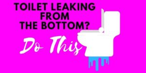 Why is toilet leaking from bottom after flush