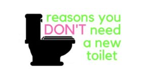 reasons you don't need a new toilet